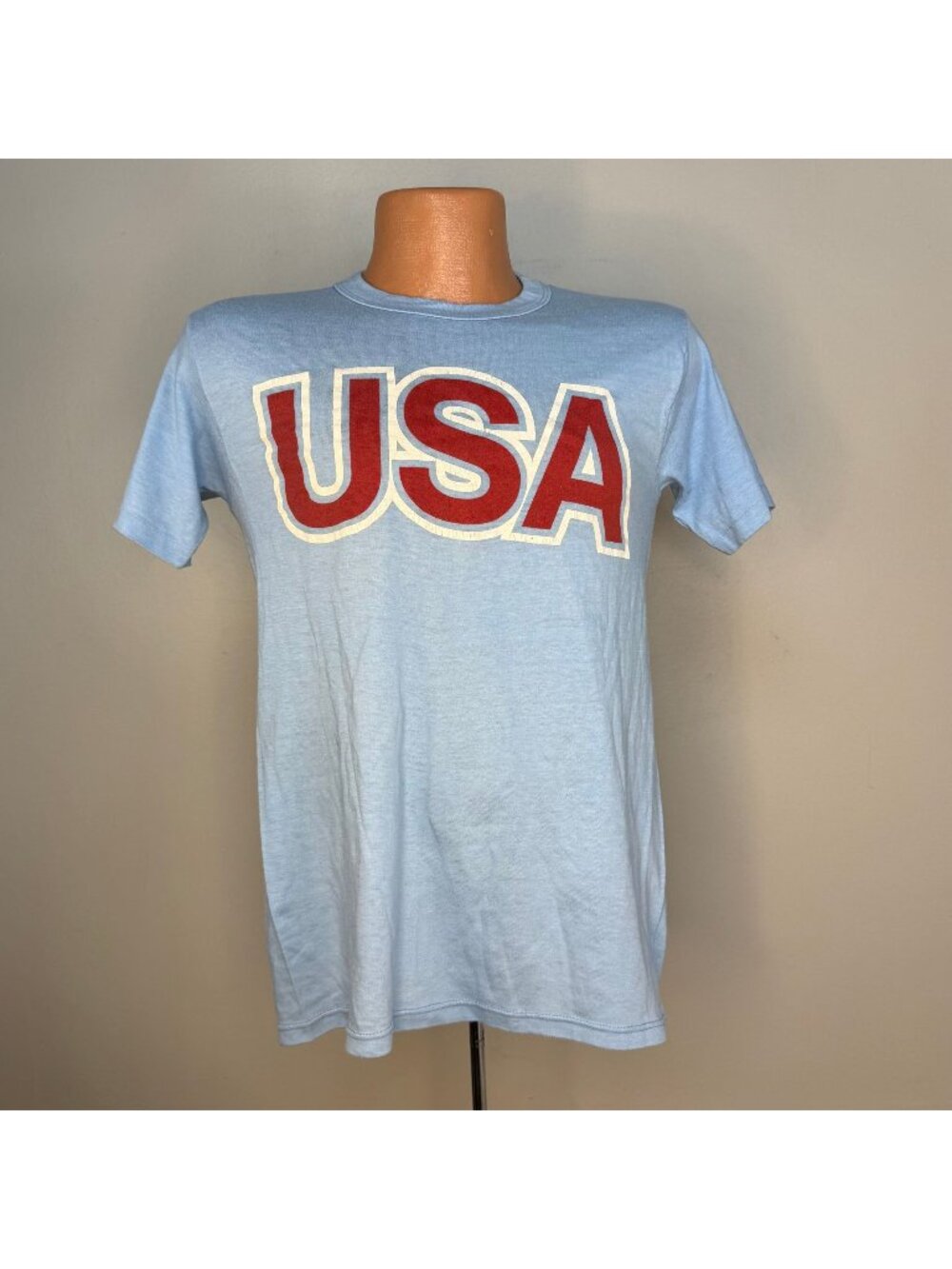 Vintage 1980s USA T-Shirt, Stedman Size Small, United States of America